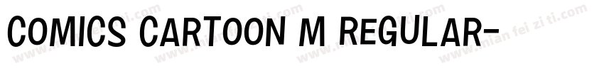 Comics Cartoon M Regular字体转换